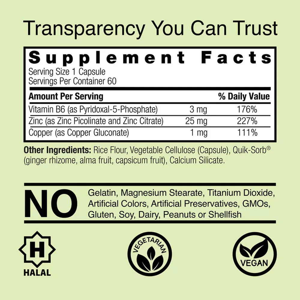 Nature's Answer Zinc Plus (60 Veg Capsules)