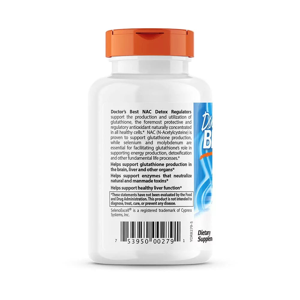 Doctor's Best NAC Detox Regulators (60 Veggie Capsules)