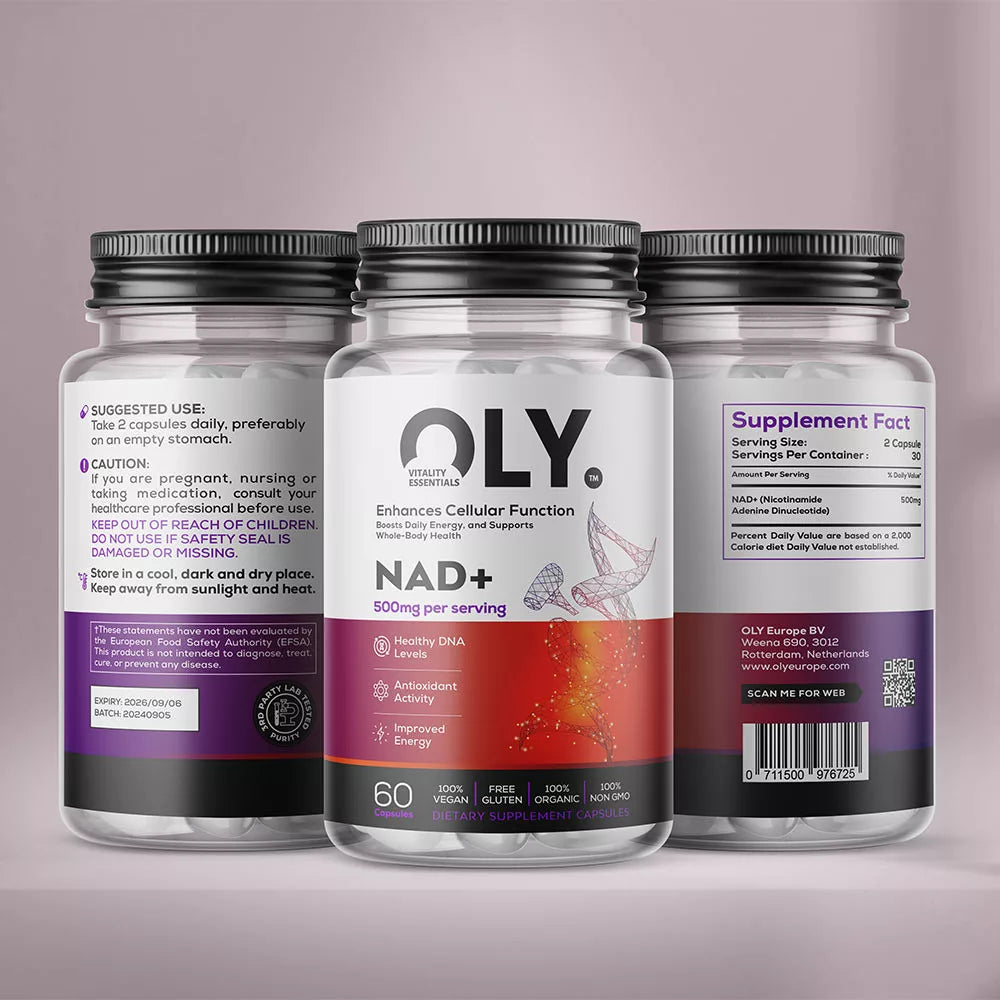Oly NAD+ 500 mg (60 Capsules)