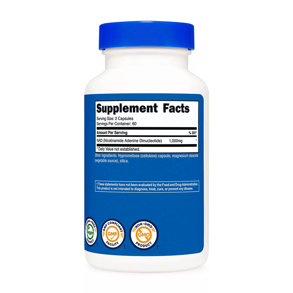 Nutricost NAD+ (120 Capsules)