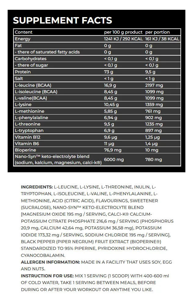 Nanosupps EAAs Nano (420 g, Clear Cola)