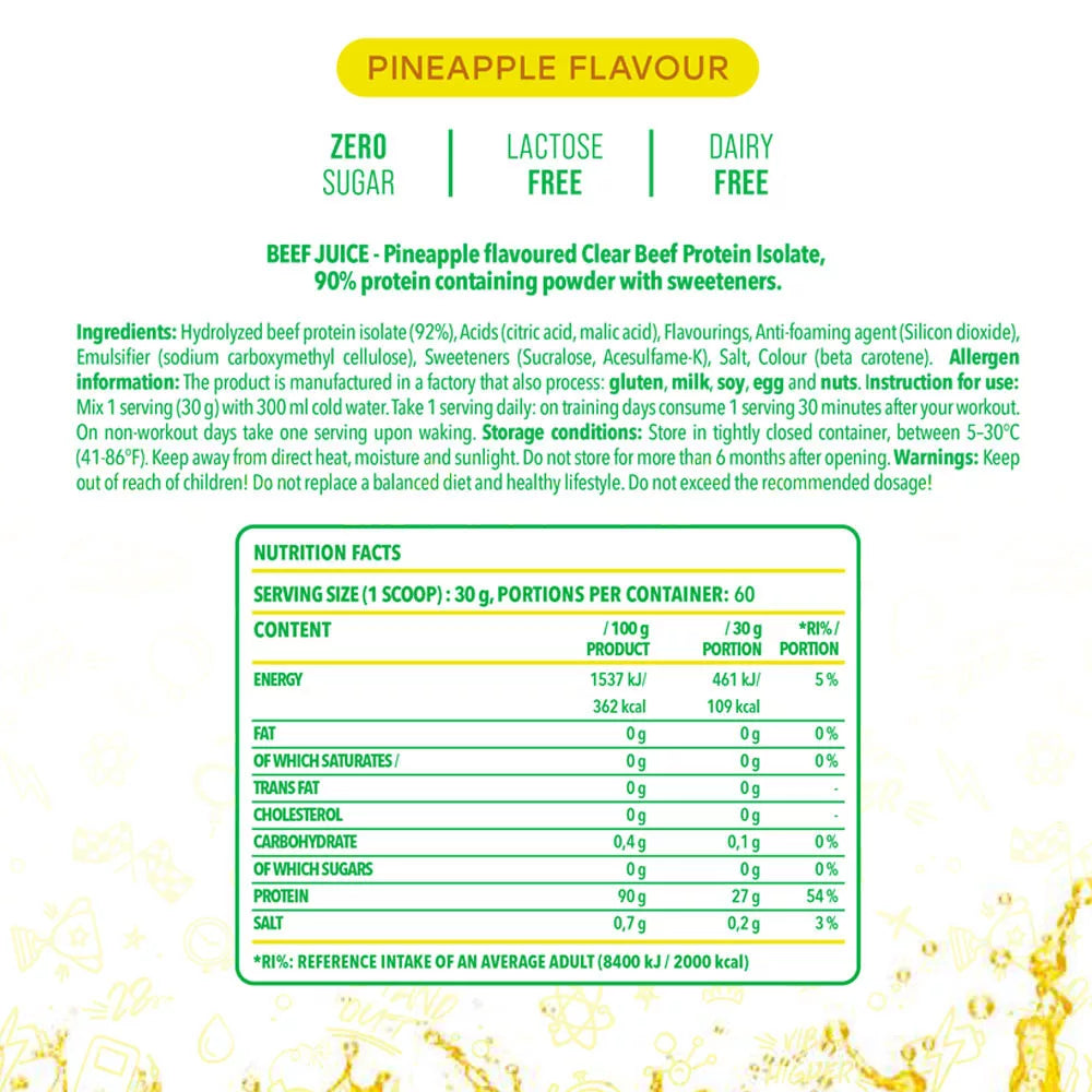 Nanosupps Beef Juice (30 g, Pineapple Coconut)