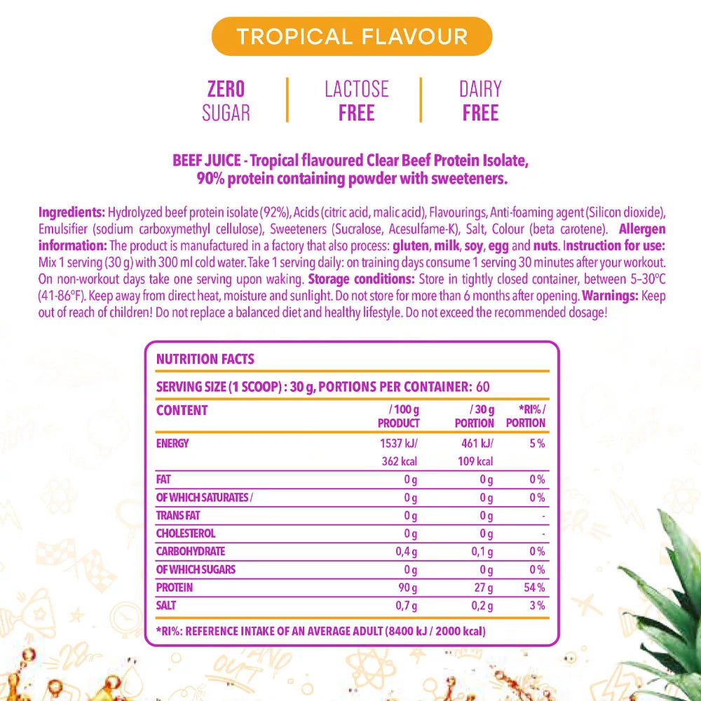Nanosupps Beef Juice (30 g, Tropical)
