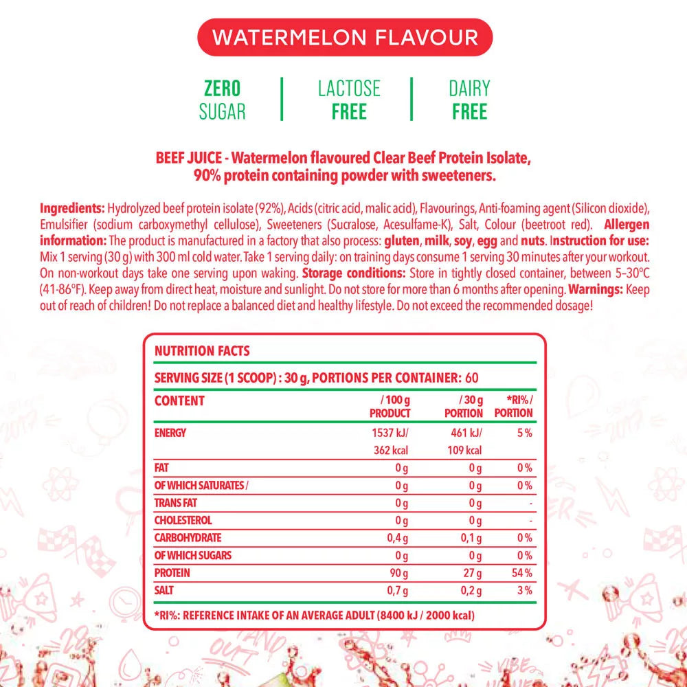 Nanosupps Beef Juice (30 g, Watermelon)