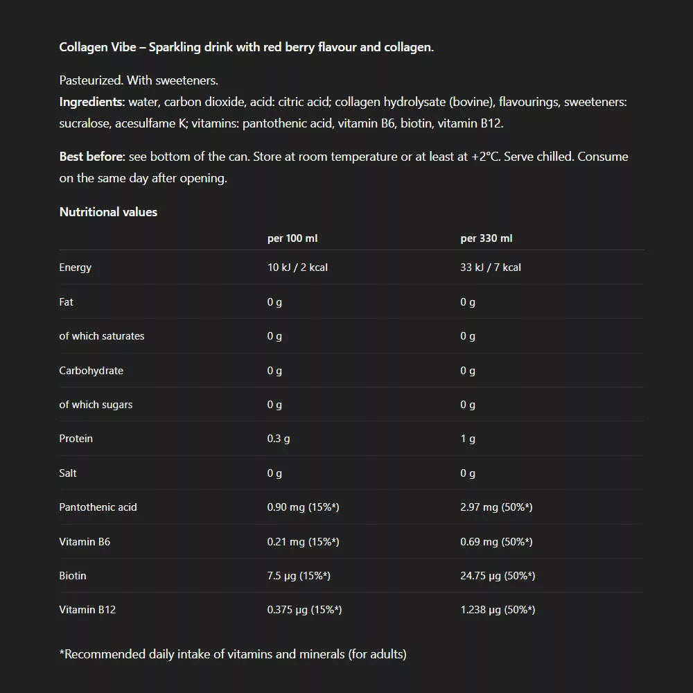Nanosupps Collagen Vibe (330 ml, Vimberry)