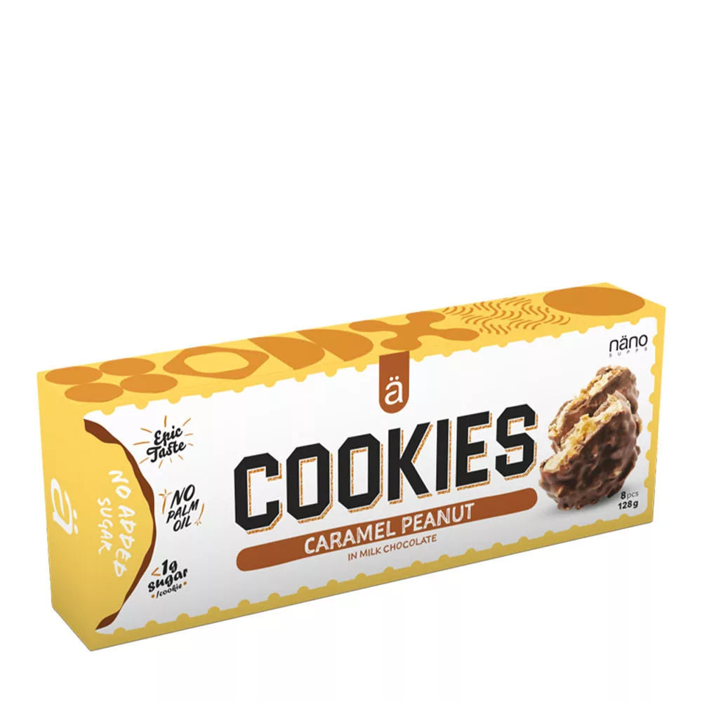 Nanosupps COOKIES - Protein Cookies (128 g, Peanut Caramel)