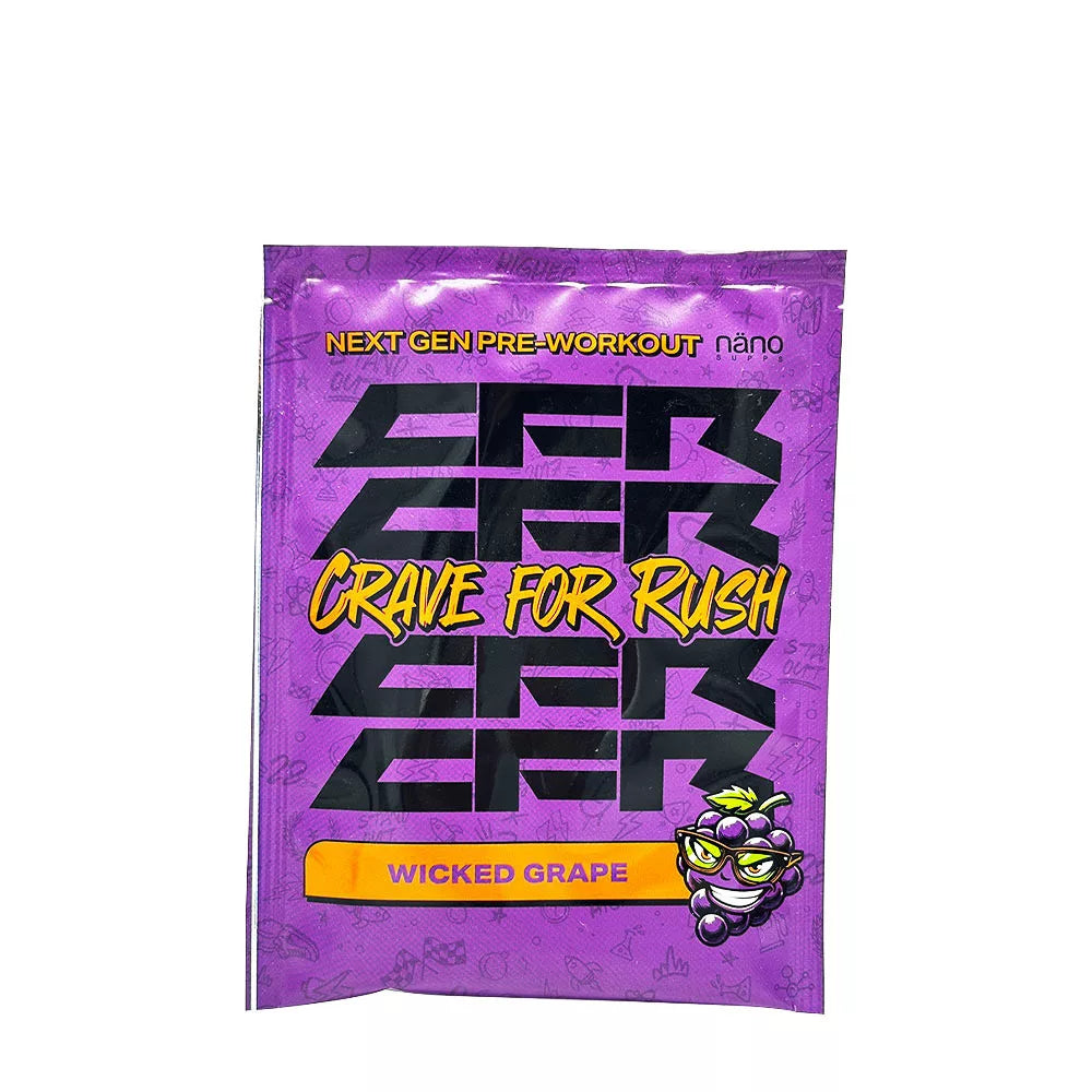 Nanosupps Crave For Rush Preworkout (20 g, Wicked Grape)