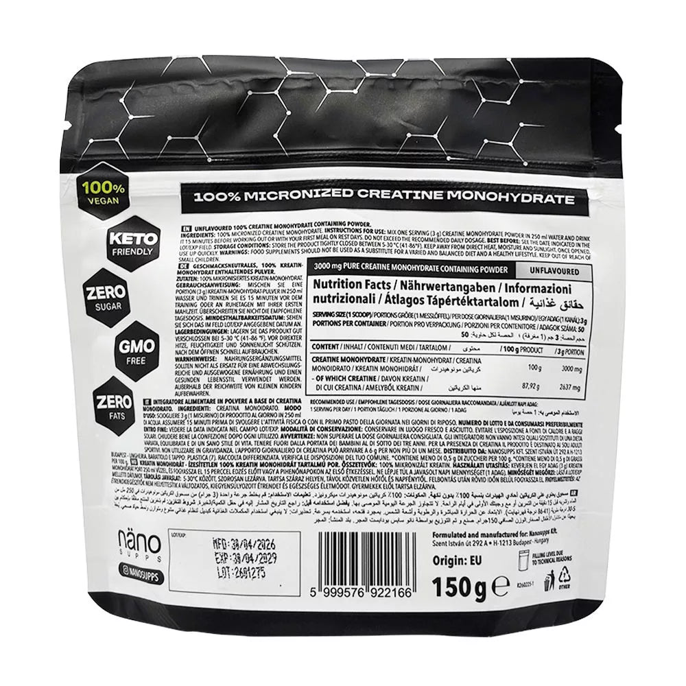 Nanosupps Creatine Monohydrate (150 g)