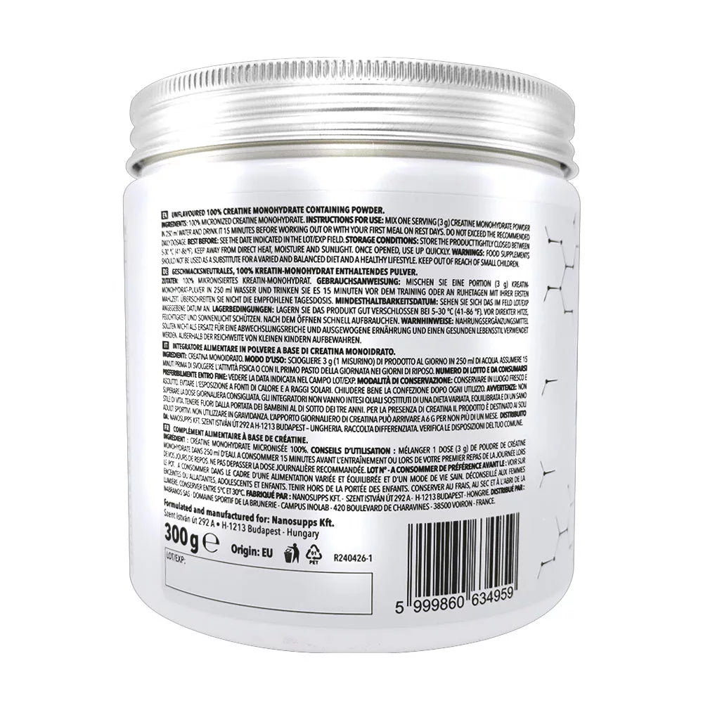Nanosupps Creatine Monohydrate (300 g)