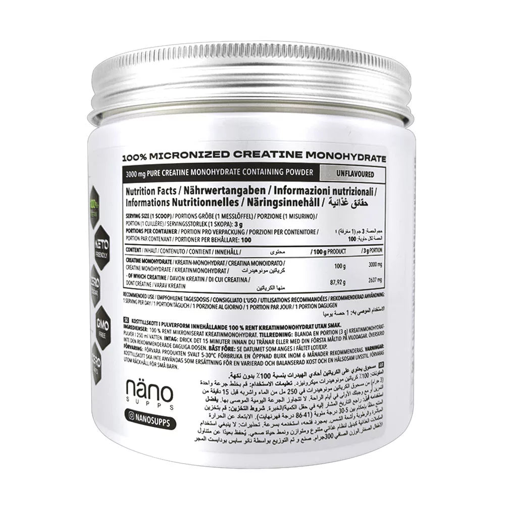 Nanosupps Creatine Monohydrate (300 g)