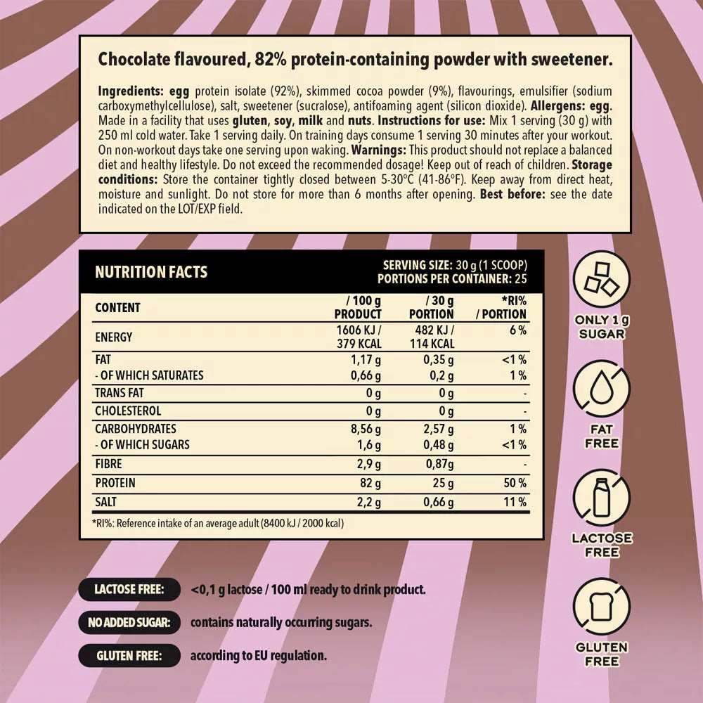 Nanosupps Egg White Protein (750 g, Chocolate)
