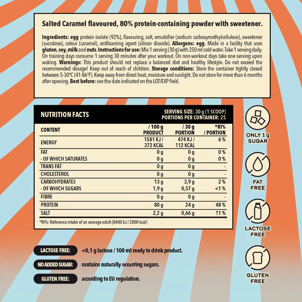 Nanosupps Egg White Protein (750 g, Salted Caramel)