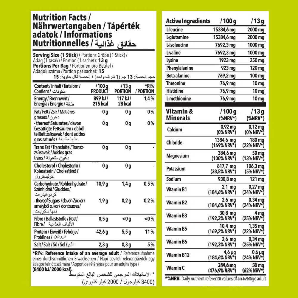 Nanosupps Hydro Amino Doypack (15 x 13 g, Sour Green Apple Rings)