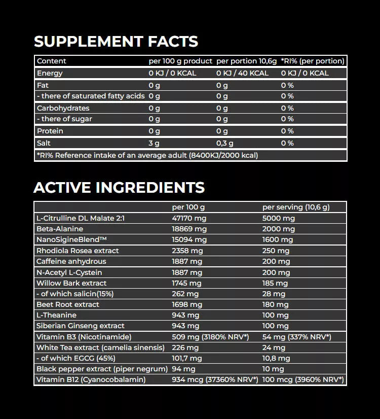 Nanosupps Hype Beast Preworkout Booster (320 g, Sour Watermelon)