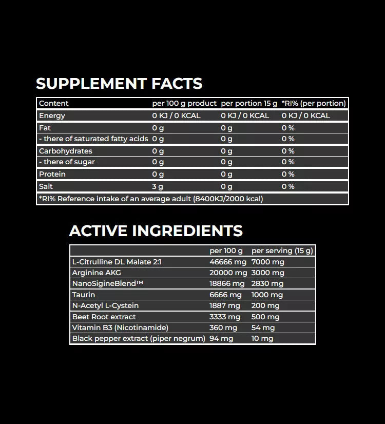 Nanosupps Hype Pump Preworkout Booster (420 g, Mango Peach)