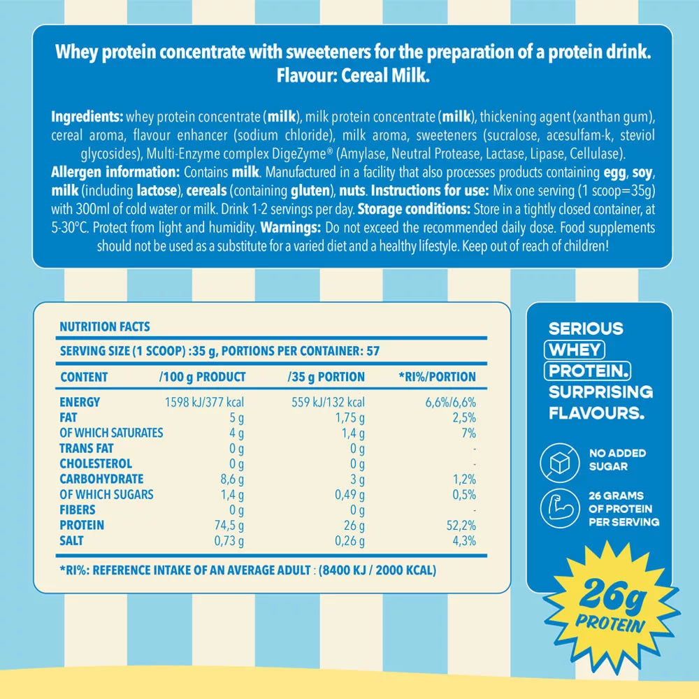 Nanosupps Whey Protein (2000 g, Cereal Milk)