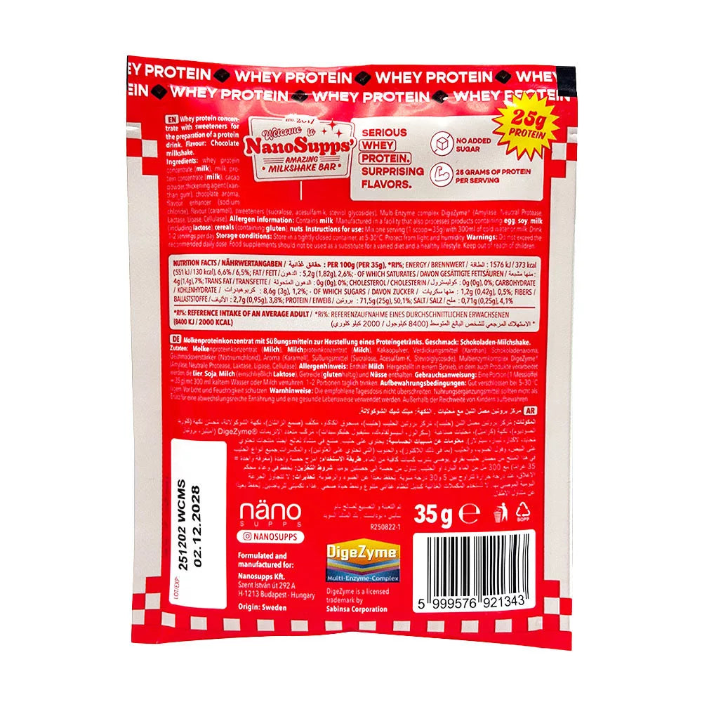 Nanosupps Whey Protein (35 g, Chocolate Milkshake)