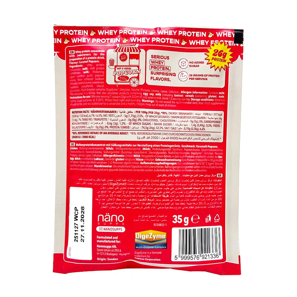 Nanosupps Whey Protein (35 g, Caramel Popcorn)