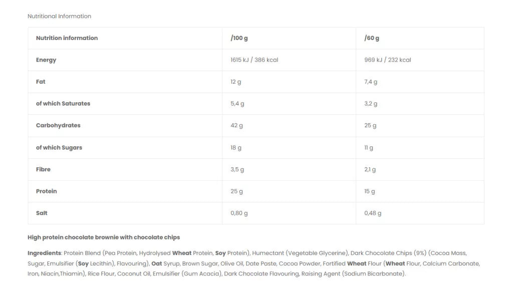 Nanosupps Protein Brownie (60 g, Double Chocolate)