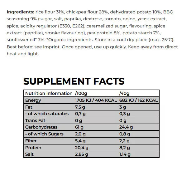 Nanosupps Protein Chips (40 g, Barbecue)