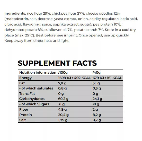 Nanosupps Protein Chips (40 g, Cheese)