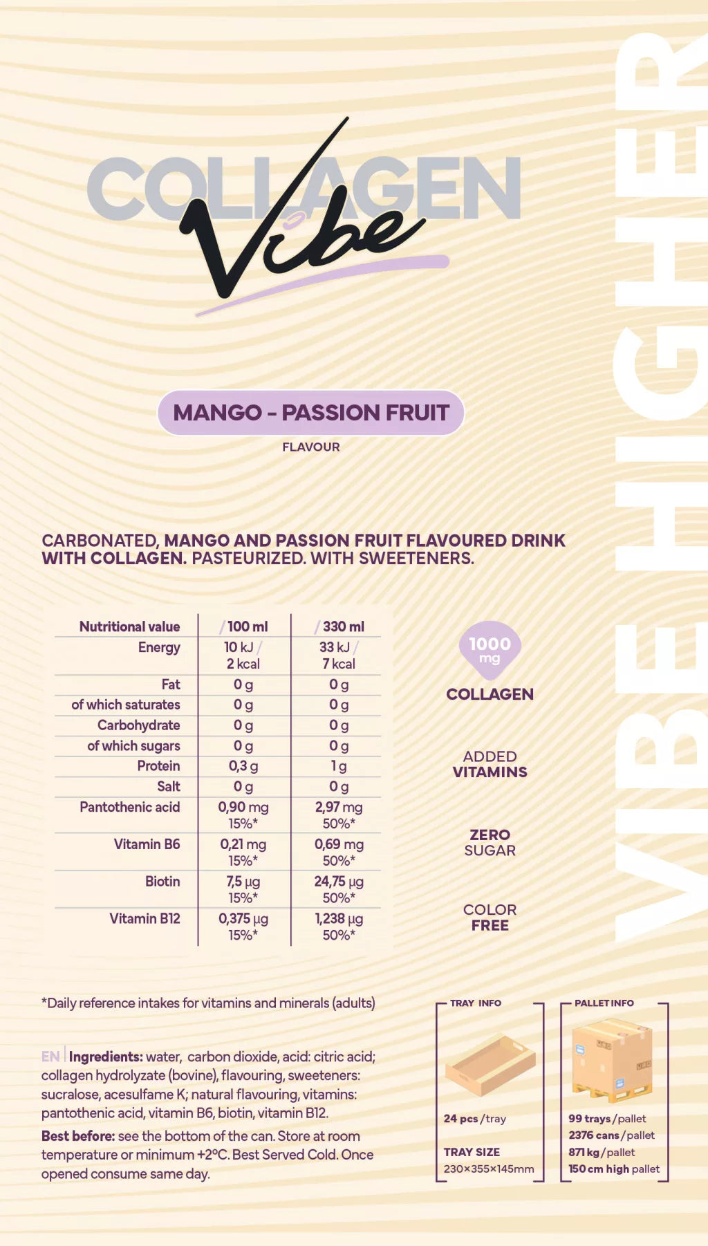 Nanosupps Collagen Vibe (330 ml, Mango Passion Fruit)