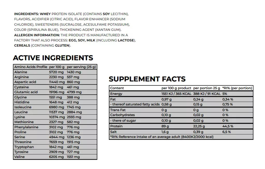 Nanosupps Epic Juice - Whey Protein Isolate (875 g, Berry)