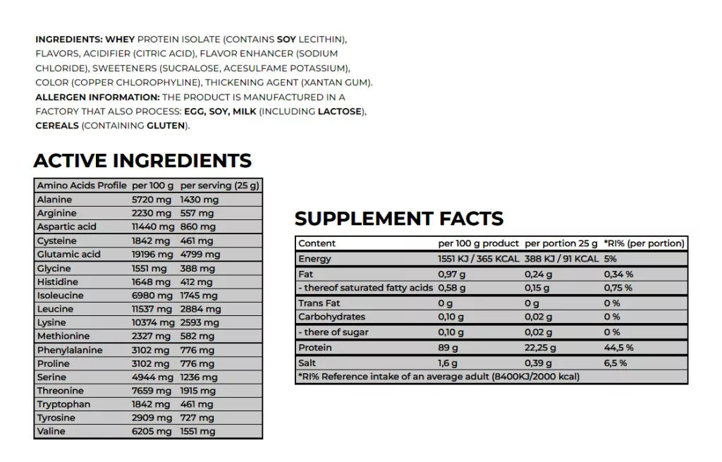 Nanosupps Epic Juice - Whey Protein Isolate (875 g, Mojito)