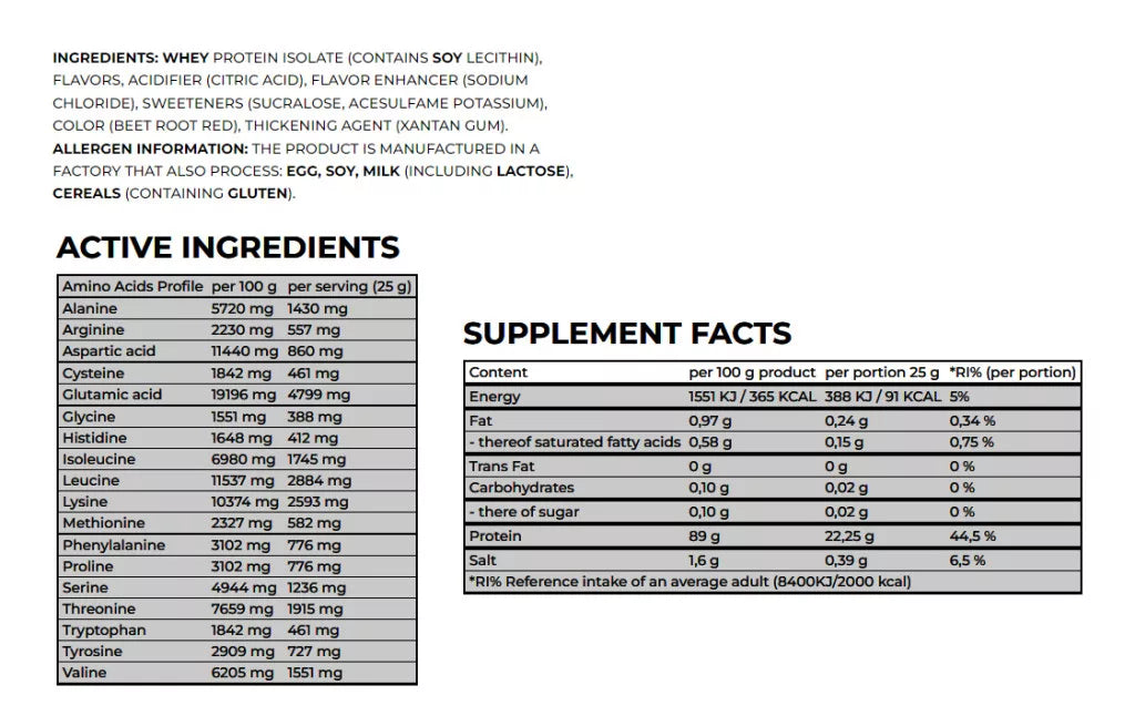 Nanosupps Epic Juice - Whey Protein Isolate (875 g, Watermelon)