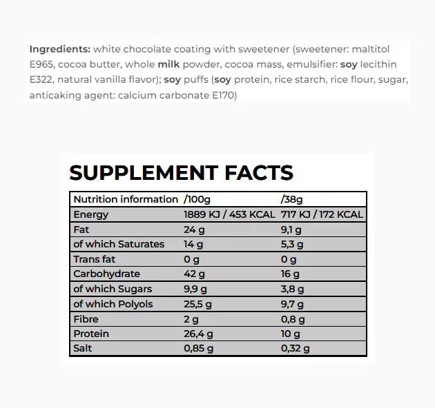 Nanosupps Protein Pops (38 g, White Chocolate)