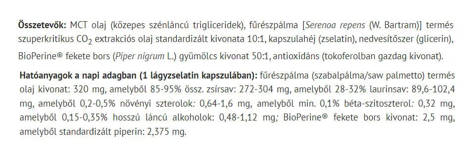 Natur Tanya Saw Palmetto Oil (60 Softgels)