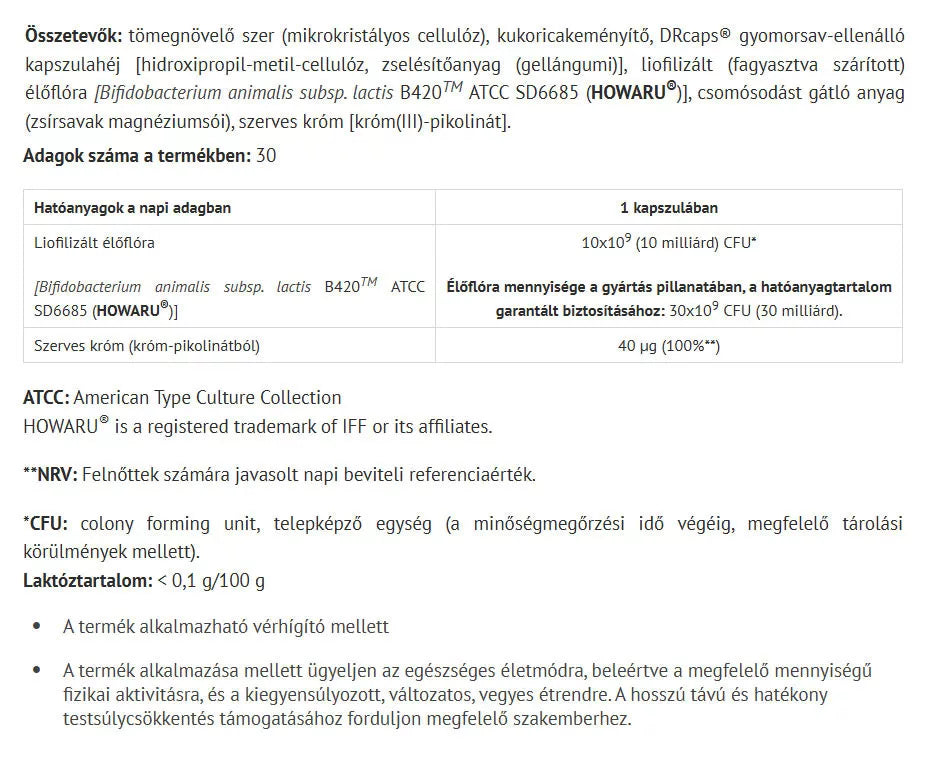 Natur Tanya S-Biotikum - S-Biotic (30 Capsules)