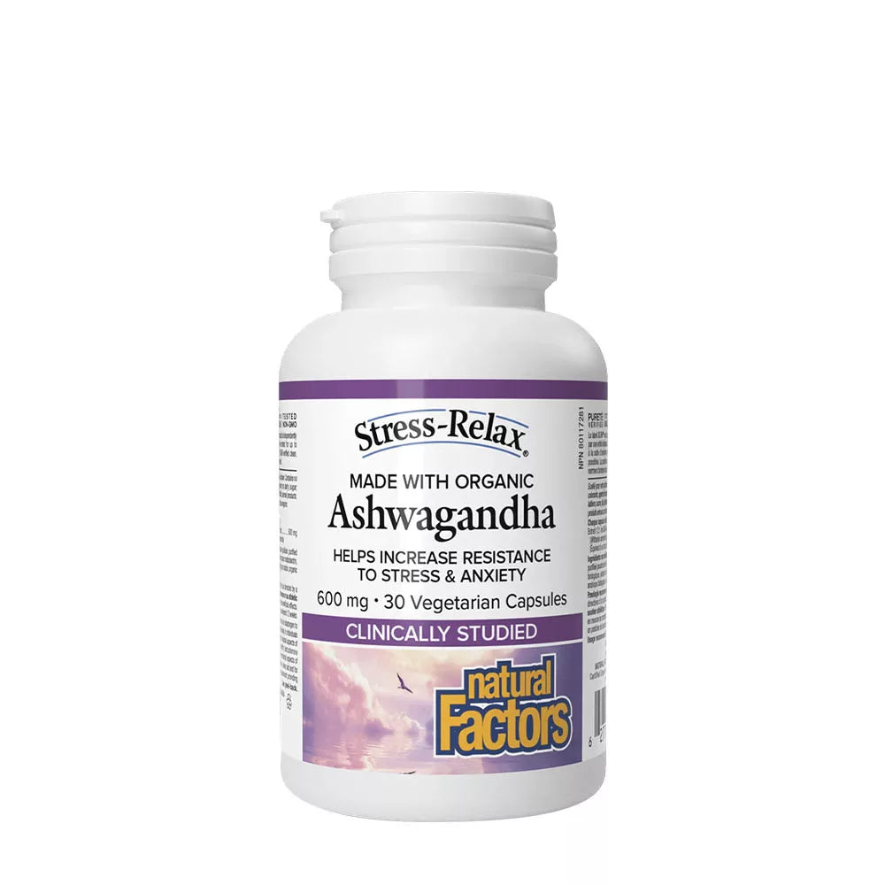 Natural Factors Ashwagandha 600 mg, Stress-Relax (30 Capsules)