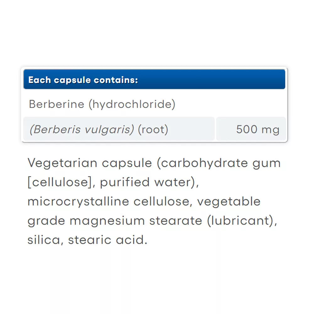 Natural Factors WellBetX Berberine 500 mg (60 Capsules)