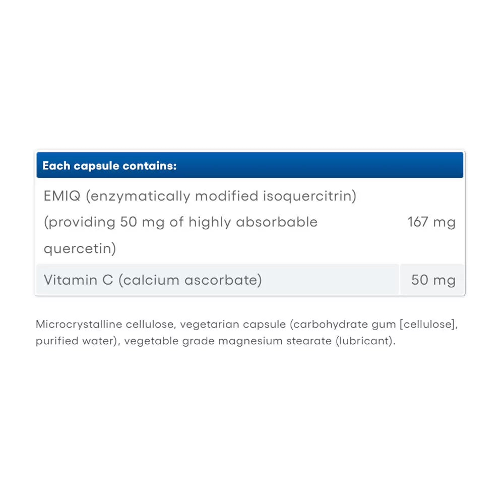 Natural Factors Bioactive Quercetin EMIQ 50 mg (60 Capsules)