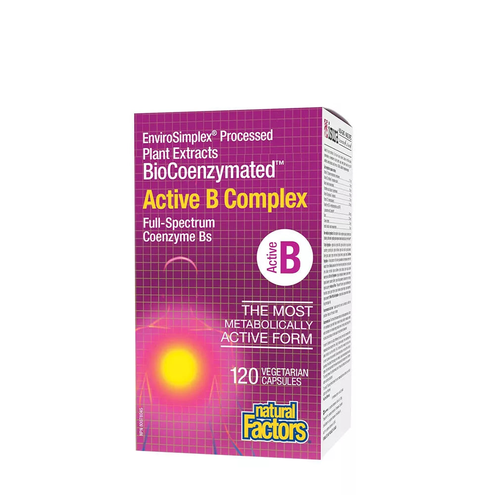 Natural Factors Biocoenzymated Active B Complex (120 Capsules)