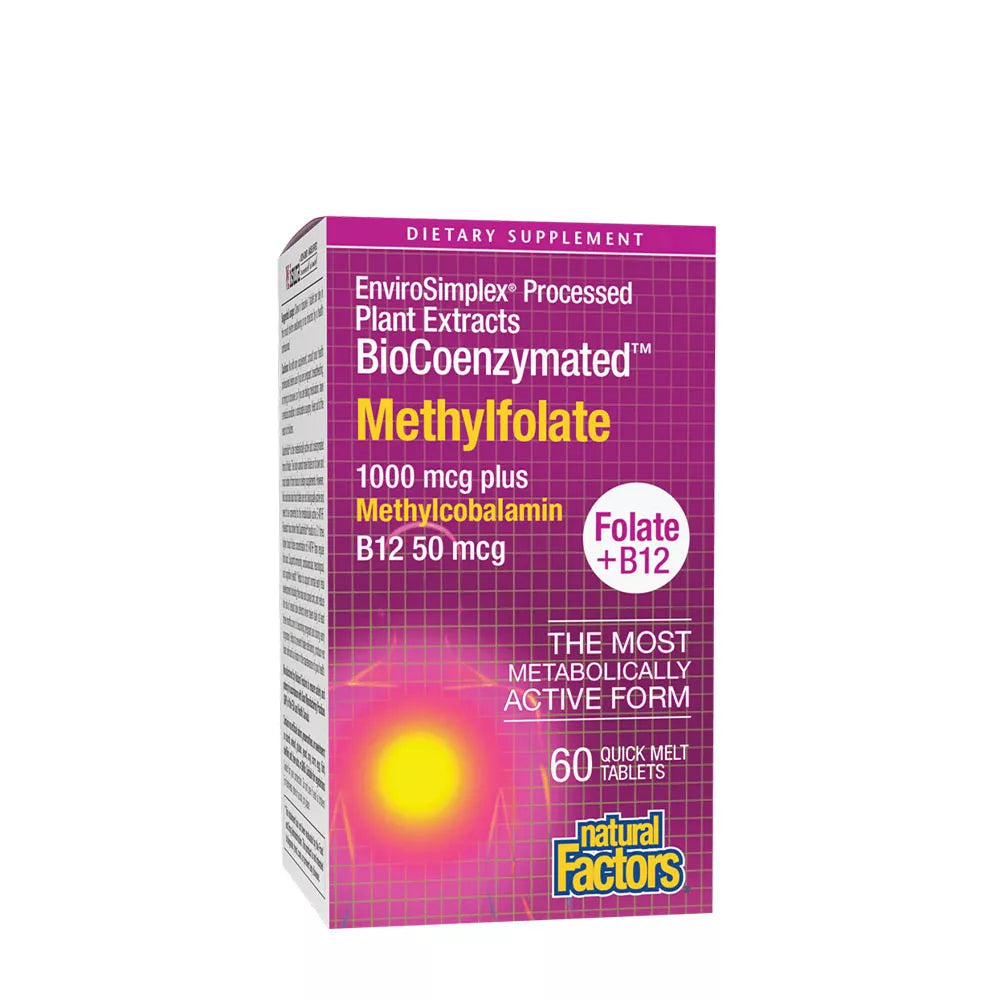 Natural Factors BioCoenzymated™ Methylfolate (60 Tablets)