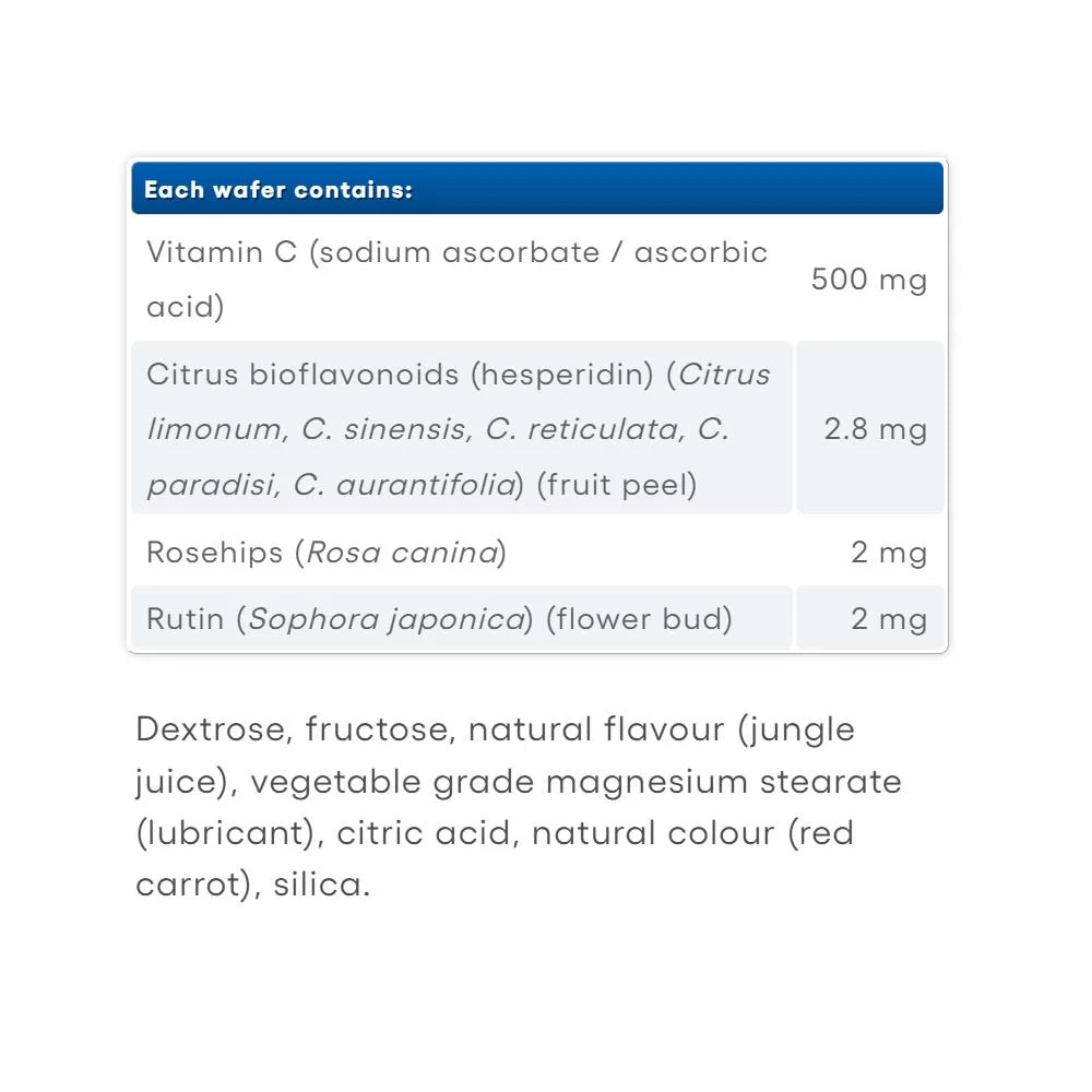 Natural Factors Vitamin C 500 mg 100% Natural Fruit Chew (90 Chewables, Jungle Juice)