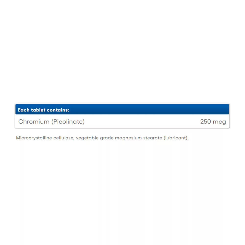 Natural Factors Chromium Picolinate 250 mcg (90 Tablets)