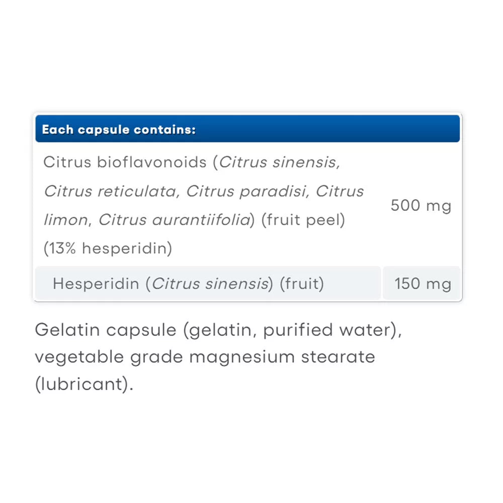 Natural Factors Citrus Bioflavonoids Plus Hesperidin 650 mg (90 Capsules)