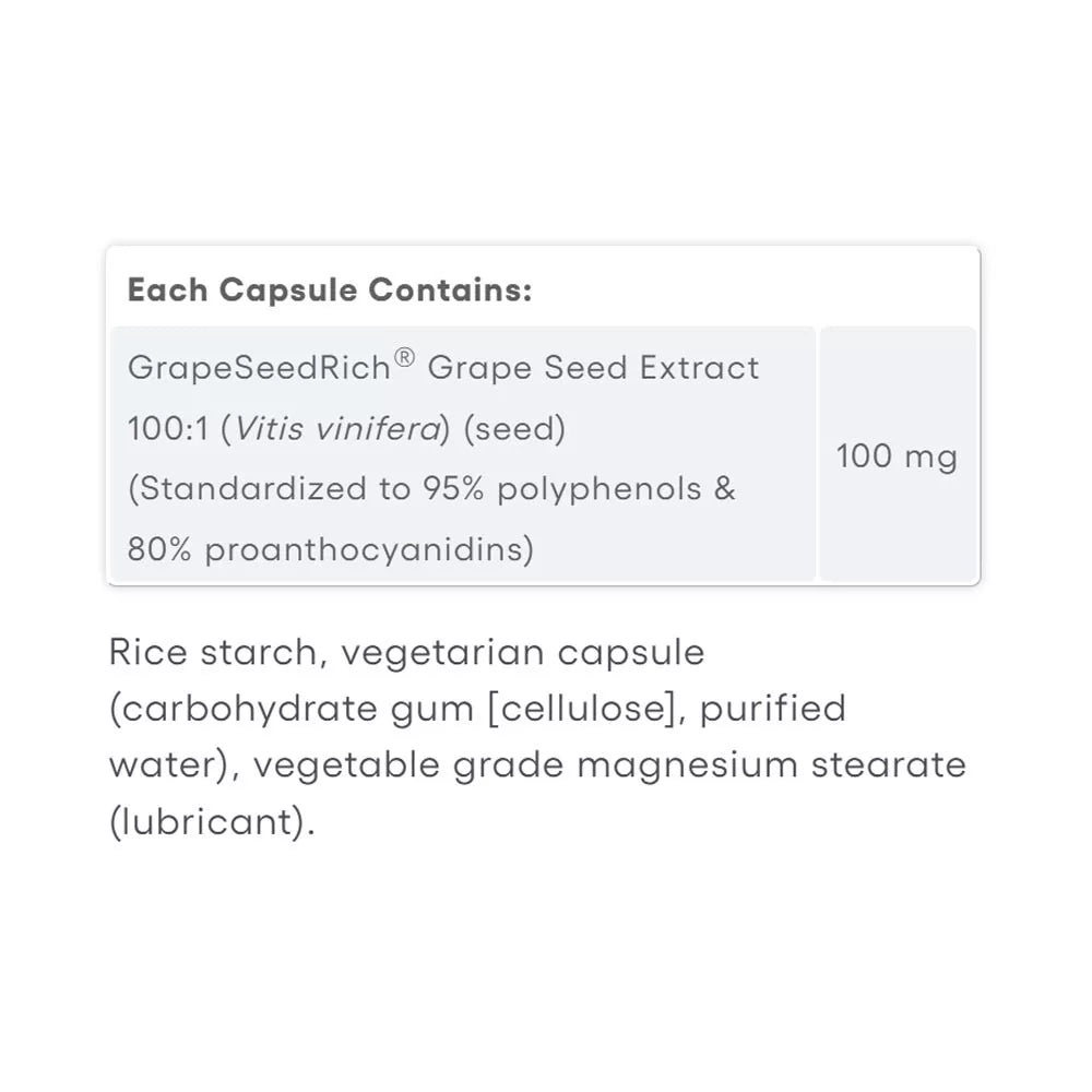 Natural Factors Super Strength Grape Seed Extract 100 mg (90 Capsules)