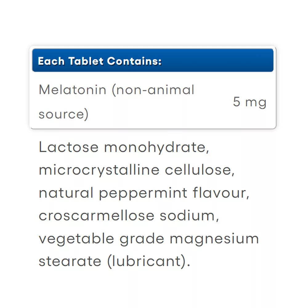 Natural Factors Melatonin 5 mg (90 Tablets, Peppermint)