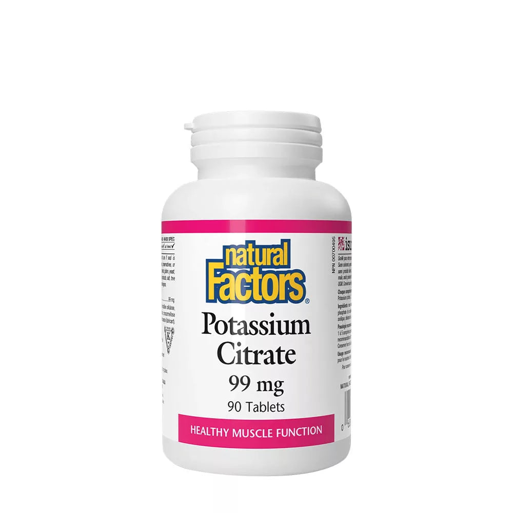 Natural Factors Potassium Citrate 99 mg (90 Tablets)