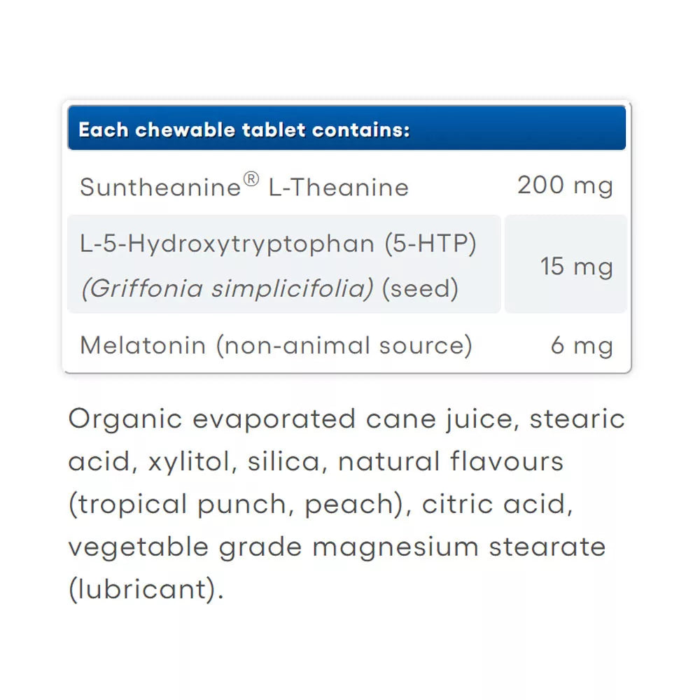 Natural Factors Tranquil Sleep Extra Strength (60 Chewables, Tropical Fruit)