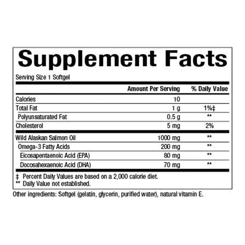 Natural Factors Wild Alaskan Salmon Oil (90 Softgels)