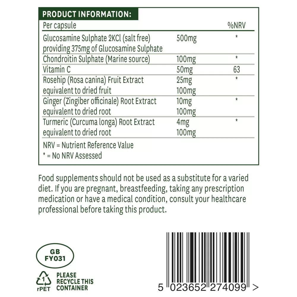 Natures Aid Glucosamine & Chondroitin Complex (90 Capsules)