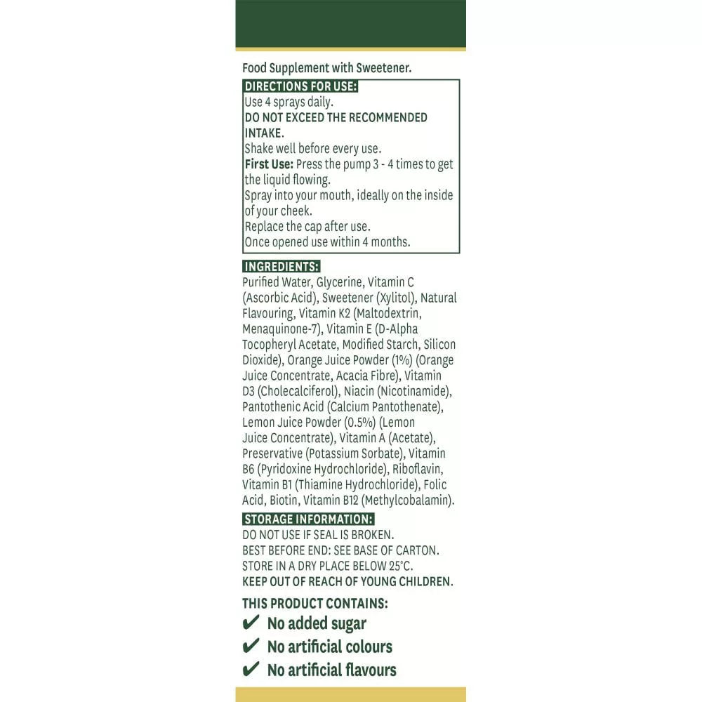 Natures Aid Multivitamin Daily Oral Spray (30 ml, Lemon & Orange)