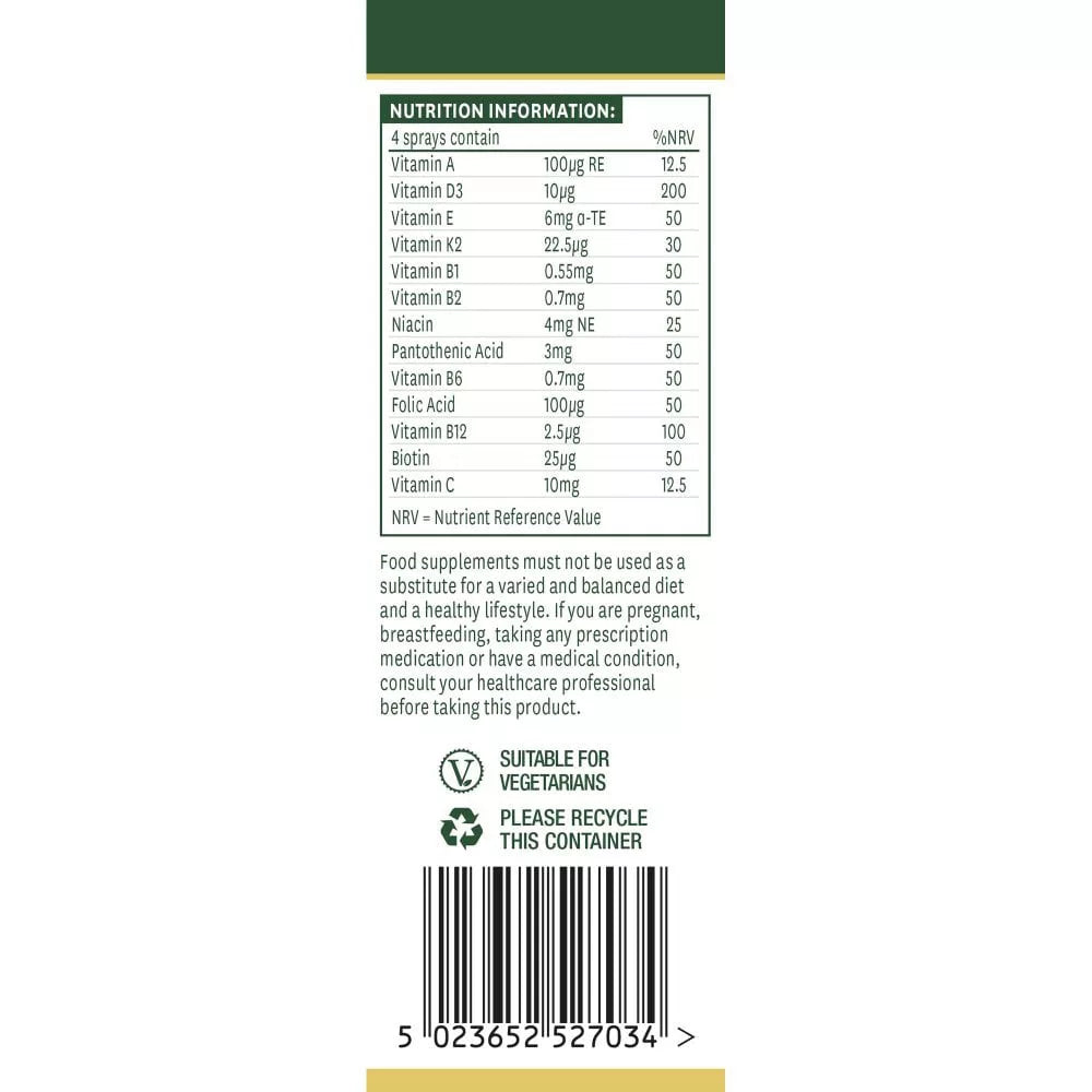 Natures Aid Multivitamin Daily Oral Spray (30 ml, Lemon & Orange)