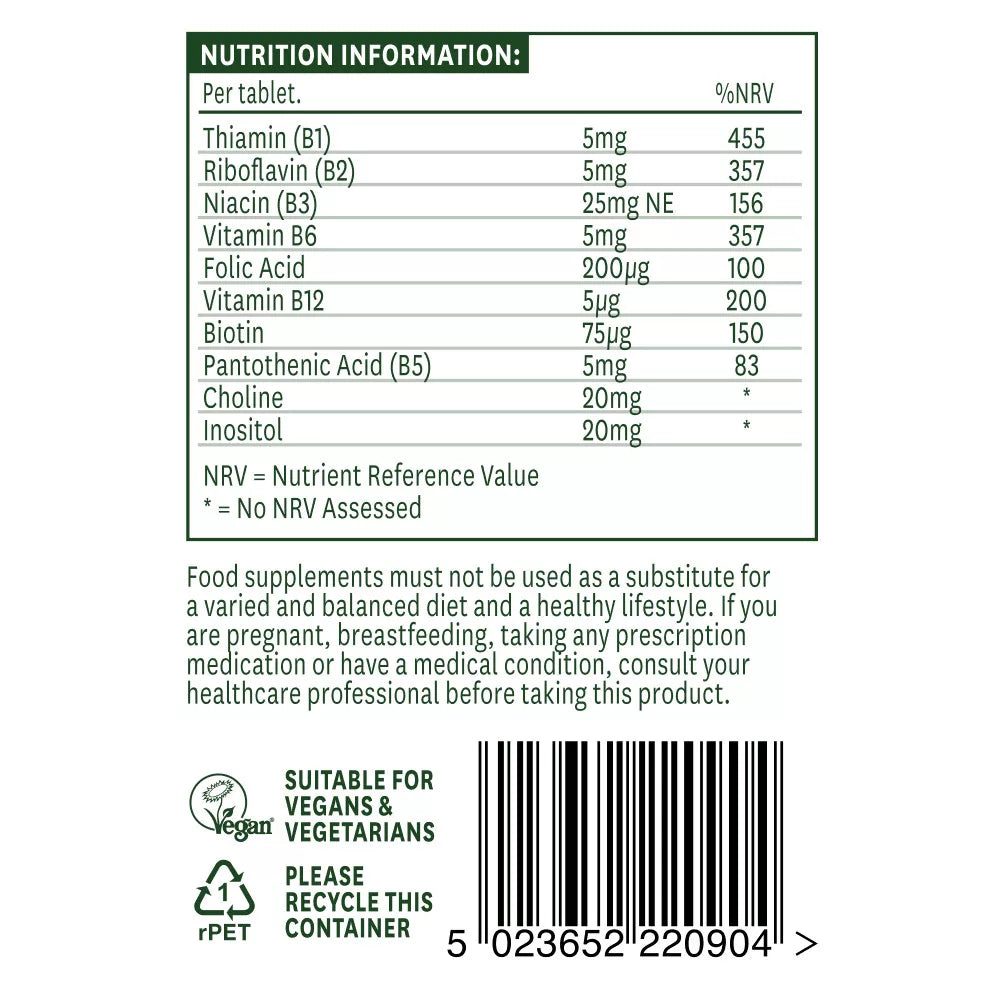 Natures Aid Vitamin B Complex (90 Tablets)