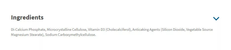 Natures Aid Vitamin D3 5000IU High Strength (60 Tablets)